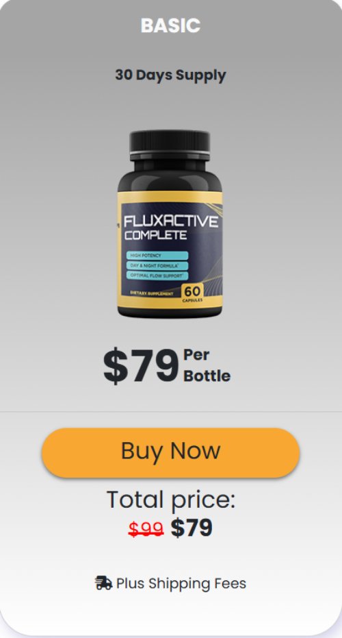 Fluxactive Complete Prostate Health Supplement – 60 Capsules (30 Servings) – Natural Formula, Made In USA